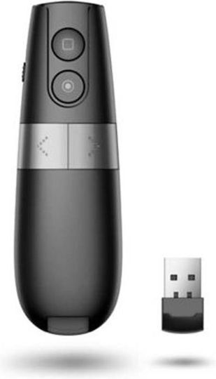 MediaRange Digital 4-button wireless presenter, black/silver (MROS222)