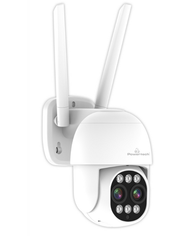 POWERTECH smart κάμερα PT-1163, 4MP, Wi-Fi, PTZ, SD, 8x zoom, IP65