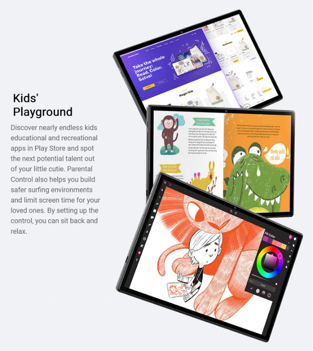 CHUWI tablet Hi10 XPro, 10.1" HD, 4/128GB, 4G, 7000mAh, Android 15, γκρι