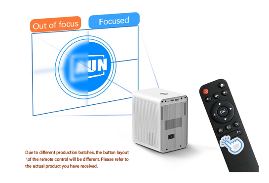 POWERTECH smart βιντεοπροβολέας PT-1306, 1080p, WiFi, 250 ANSI lumens, λευκός