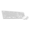 ALCATROZ SILENT WIRELESS 2.4G KEYBOARD & MOUSE 1600DPI WHITE