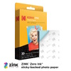 Kodak Φωτογραφικό Χαρτί Instant Zink Α8 5.2cm x 7.4cm Χαρτί - 20 φύλλα