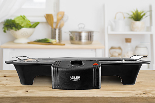ADLER ELECTRIC GRILL WITH REMOVABLE HEATER AD6602