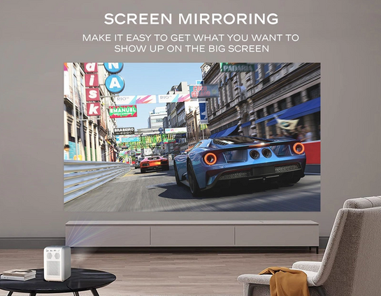 MECOOL smart βιντεοπροβολέας KP2, 1080p FHD, 600 ANSI, Wi-Fi, λευκός