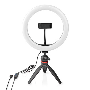NEDIS RLSTND100BK Ring Light 10" (26 cm) με 120 λάμπες LED και τρίποδο στήριξης.