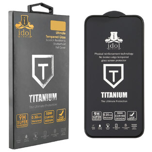 DOL 1991 TEMPERED GLASS XIAOMI 12T/12T PRO 6.67" 9H 0.25mm TITANIUM SEMI CURVED FULL GLUE BLACK