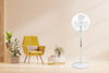 LGP ROUND BASE STAND FAN 16' 40CM 45W WHITE LAM113560