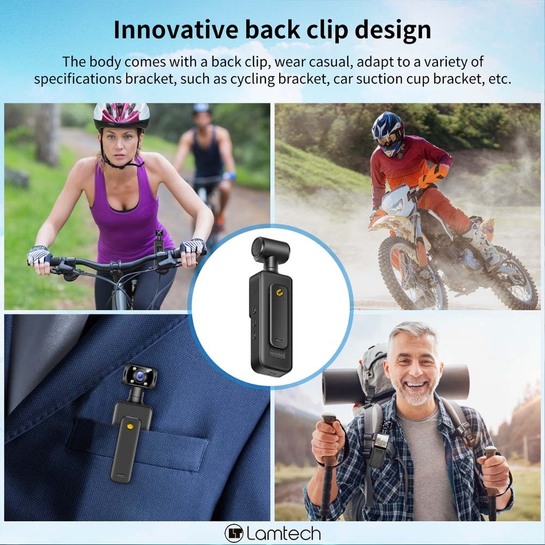 LAMTECH 4K 180ο ACTION CAMERA WITH WIFI LAM980305