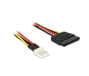 DELOCK καλώδιο ρεύματος 4pin floppy σε SATA 83918, 0.15m