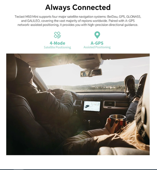 TECLAST tablet M50 Mini, 8.7", 6/128GB, 4G, Android 14, 5000mAh, πράσινο