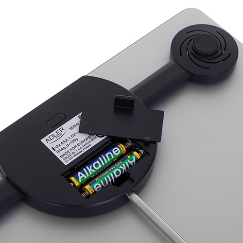 ADLER BATHROOM SCALE WITH LED DISPLAY SILVER AD8174S