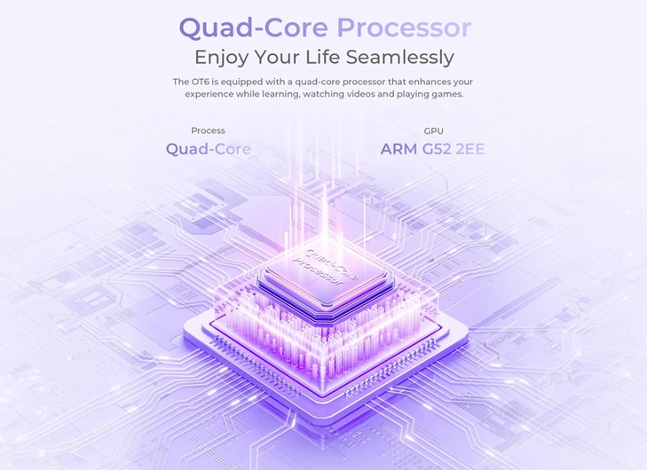 OUKITEL tablet OT6, 10.1" FHD+, 4/64GB, 8000mAh, Android 13, πράσινο