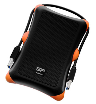 SILICON POWER εξωτερικός HDD 1TB Armor A30, USB 3.1, μαύρο