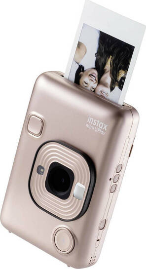 Fujifilm Instax Mini Liplay instant camera blush gold