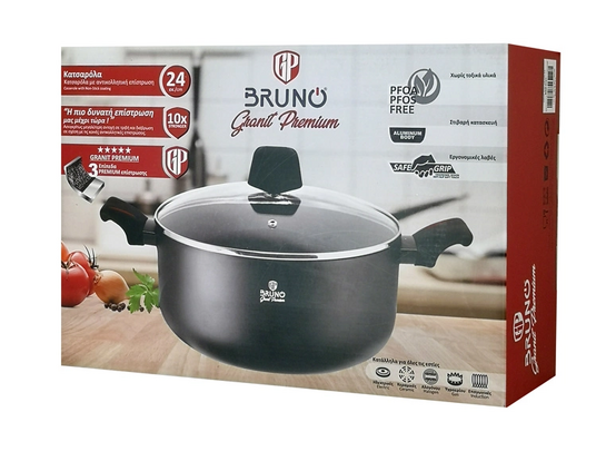 BRUNO κατσαρόλα Granit Premium BRN-0121 με αντικολλητική επίστρωση, 24cm
