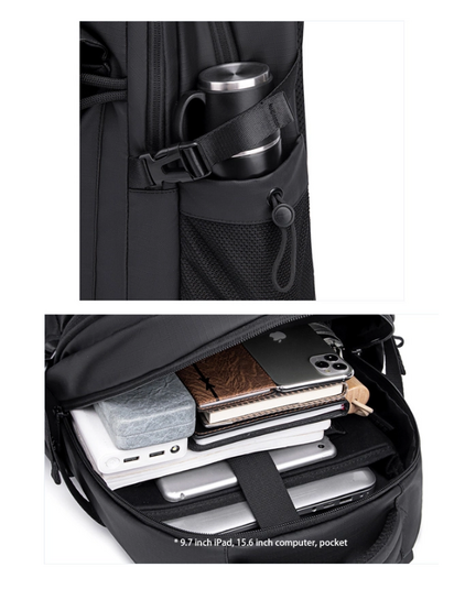 ARCTIC HUNTER τσάντα πλάτης B00531 με θήκη laptop 15.6", 25L, γκρι