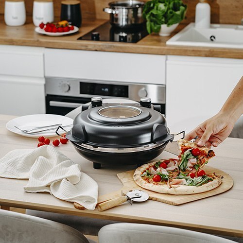 ADLER ELECTRIC PIZZA OVEN 1200W BLACK AD6314