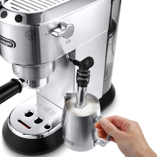Delonghi Dedica Pump Metal Μηχανή Espresso 1300W Πίεσης 15bar Ασημί (EC 685.M) (DLGEC685.M)