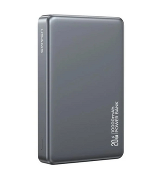 USAMS power bank CD242, magnetic wireless, USB-C output, 10000mAh, 20W, gray