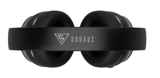 DOQAUS headphones DESIGN 3, ασύρματα & ενσύρματα, Φ40mm, 600mAh, μαύρα