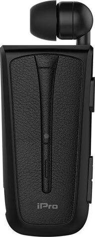 Στερεοφωνικό Ακουστικό Bluetooth iPro RH219s Retractable με Δόνηση Μαύρο