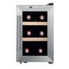 PROFI COOK PC-WK 1231 Συντηρητής κρασιών χωρητικότητας 6 μπουκαλιών (17L) σε μαύρο/ασημί χρώμα, 21.6W.