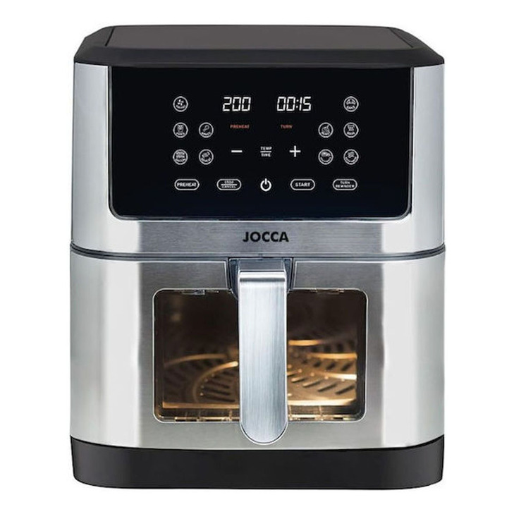 JOCCA AIR FRYER WITH WINDOW 8L 1800W WHITE