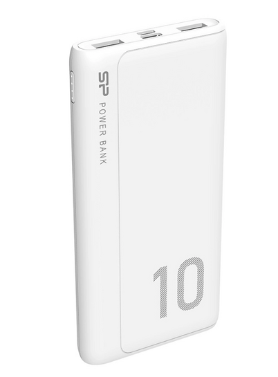 SILICON POWER power bank GP15, 10000mAh, 2x USB output, 2.1A, λευκό