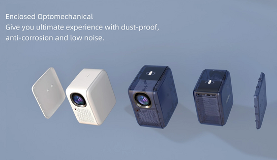 MECOOL smart βιντεοπροβολέας KP2, 1080p FHD, 600 ANSI, Wi-Fi, λευκός