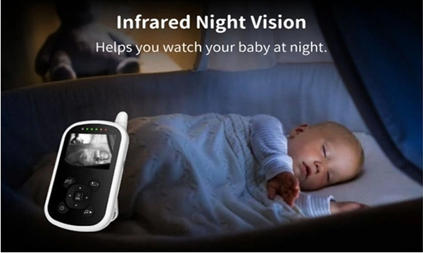 POWERTECH ενδοεπικοινωνία μωρού PT-1186, κάμερα & οθόνη 2.4", 480p, PTZ