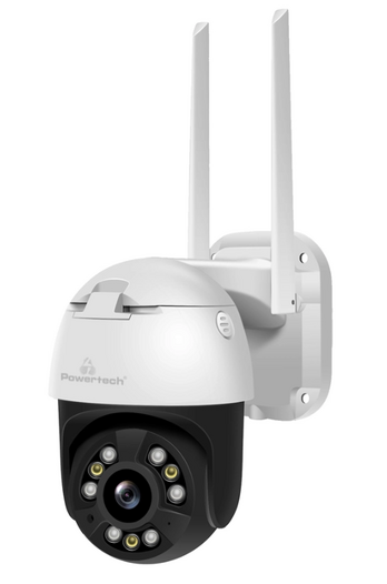 POWERTECH smart κάμερα PT-1086, 4MP, 4x digital zoom, Wi-Fi, PTZ, IP65