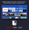 MECOOL smart βιντεοπροβολέας KP2, 1080p FHD, 600 ANSI, Wi-Fi, λευκός