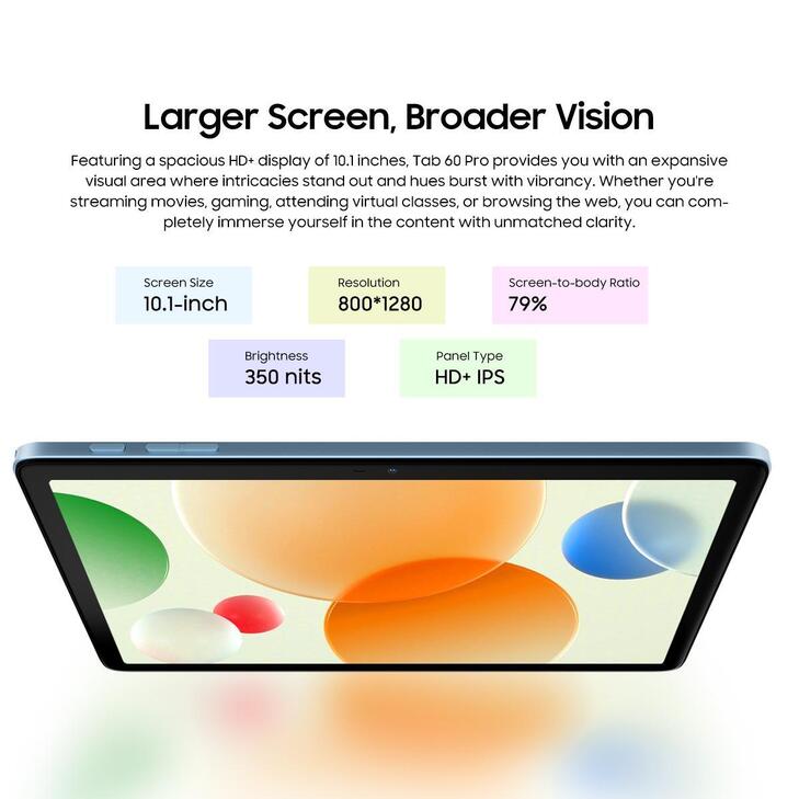 BLACKVIEW OCTA-CORE 4G LTE TABLET 10.1′ (8GB+128GB) TAB60 PRO SET ANDROID 14 GREY