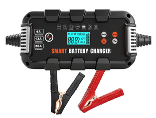 BYGD F26000M Car Battery Charger & Maintainer with Display, 6V/8-24A 12V/4-26A 24V/2-13A