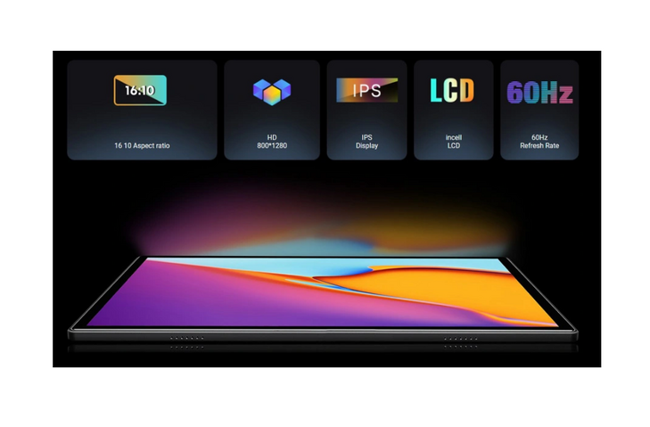 CHUWI tablet Hi10 XPro, 10.1" HD, 4/128GB, 4G, 7000mAh, Android 15, γκρι