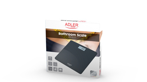 ADLER ELECTRIC BATHROOM SCALE BLACK AD8157