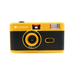 LAMTECH 35mm REUSABLE FILM CAMERA WITH FLASH YELLOW LAM981029
