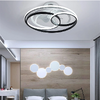 POWERTECH ανεμιστήρας οροφής HLL-0108 με LED φως, 50W, Φ50x21cm, μαύρος