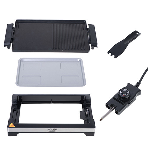 ADLER 2-TYPES TABLE ELECTRIC GRILL 3000W AD6614