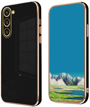 Bodycell Gold Plated - Θήκη Σιλικόνης Samsung Galaxy S23 - Black