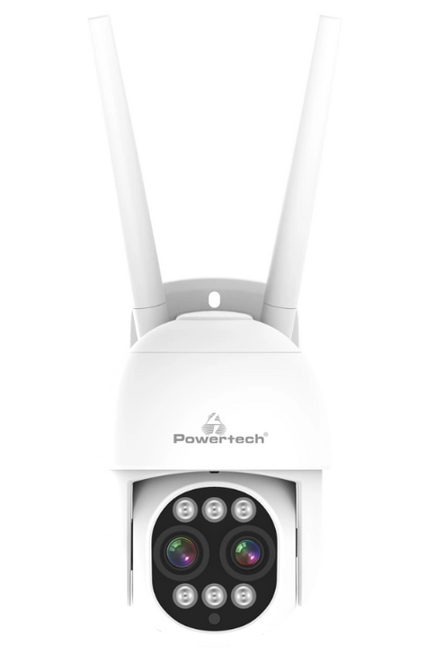 POWERTECH smart κάμερα PT-1163, 4MP, Wi-Fi, PTZ, SD, 8x zoom, IP65
