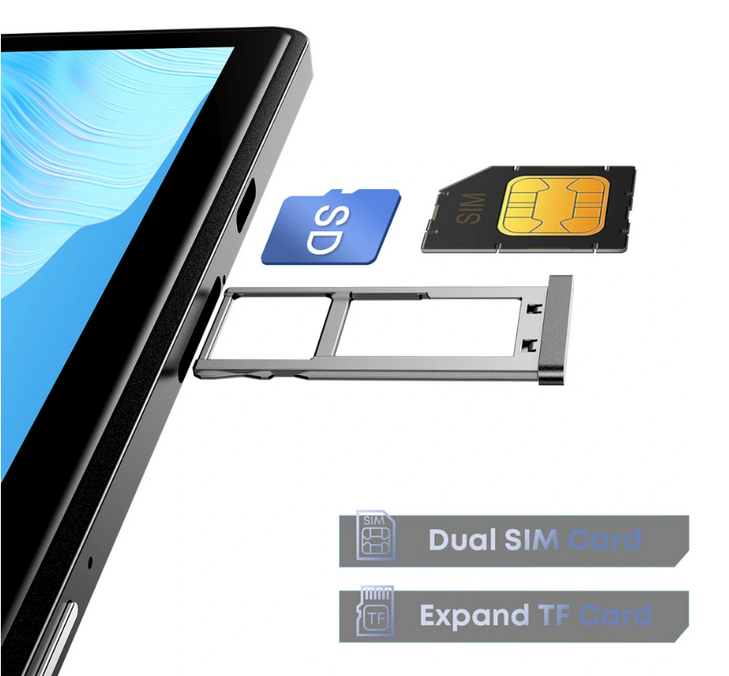 CHUWI tablet Hi10 XPro, 10.1" HD, 4/128GB, 4G, 7000mAh, Android 15, γκρι