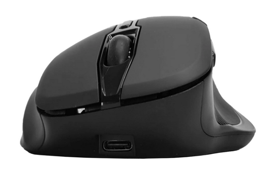 POWERTECH ασύρματο ποντίκι PT-1288, USB δέκτης, έως 1600DPI, 400mAh, μαύρο