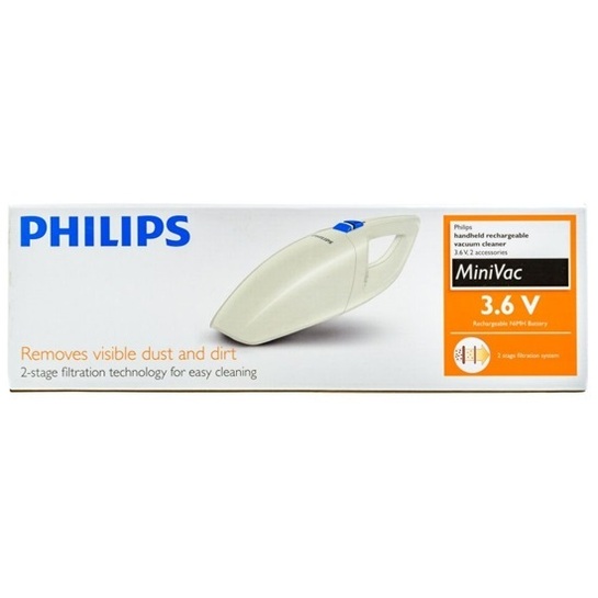 Philips Επαναφορτιζόμενο Σκουπάκι Χειρός 3.6V Λευκό (FC6150/01)