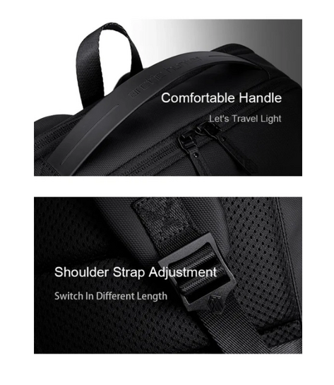 ARCTIC HUNTER τσάντα πλάτης B00574 με θήκη laptop 15.6", 10L, μαύρη