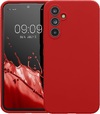 KWmobile Soft Flexible Rubber Cover - Θήκη Σιλικόνης Samsung Galaxy A54 με Πλαίσιο Κάμερας - Classic Red