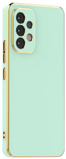 Bodycell Gold Plated - Θήκη Σιλικόνης Samsung Galaxy A32 5G - Mint Green