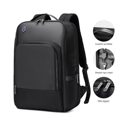 ARCTIC HUNTER τσάντα πλάτης B00403 με θήκη laptop 15.6", USB, 19L, γκρι