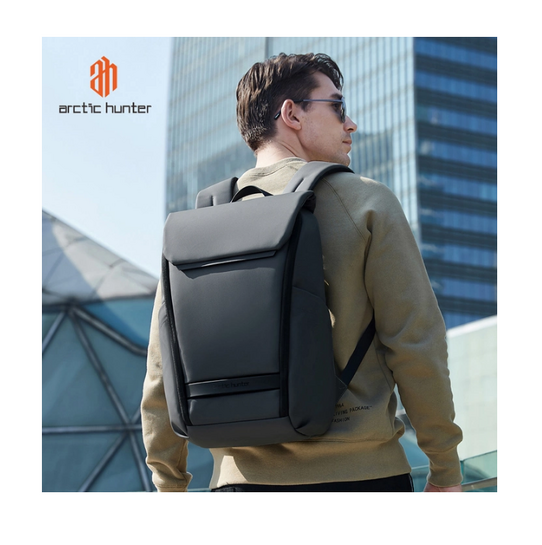 ARCTIC HUNTER τσάντα πλάτης B00559 με θήκη laptop 15.6", 21L, γκρι