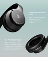 DOQAUS headphones DESIGN 1, ασύρματα & ενσύρματα, Φ40mm, 600mAh, γκρι